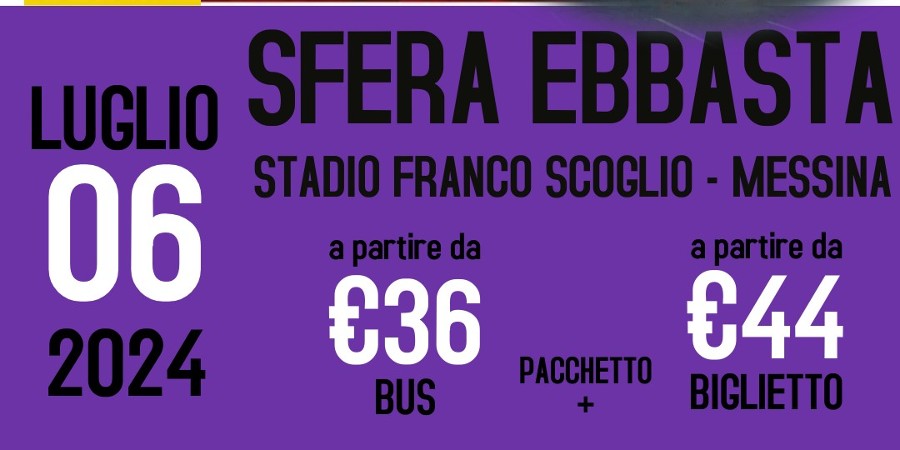 SFERA EBBASTA BUS + CONCERTO
